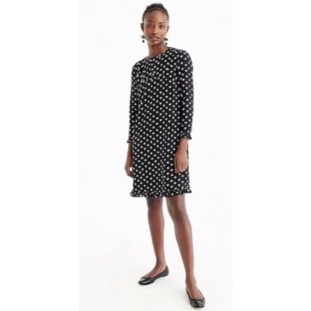 J.Crew Collection Silk Star Print Shift Dress Size 4~ Pristine